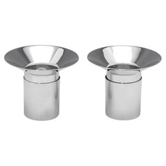 Georg Jensen No. 1344 - Sterling silver pair of tea light holders - circa 1970