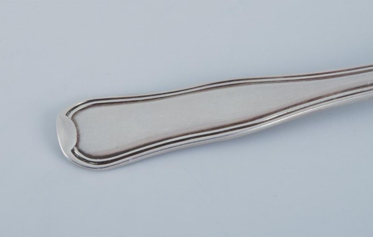 Sterling Silver Georg Jensen Old Danish, a set of six teaspoons in sterling silver. For Sale