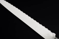 Georg Jensen. 'Old Danish' bread knife in stainless steel and sterling silver.