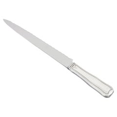 Georg Jensen. 'Old Danish' bread knife in stainless steel and sterling silver.