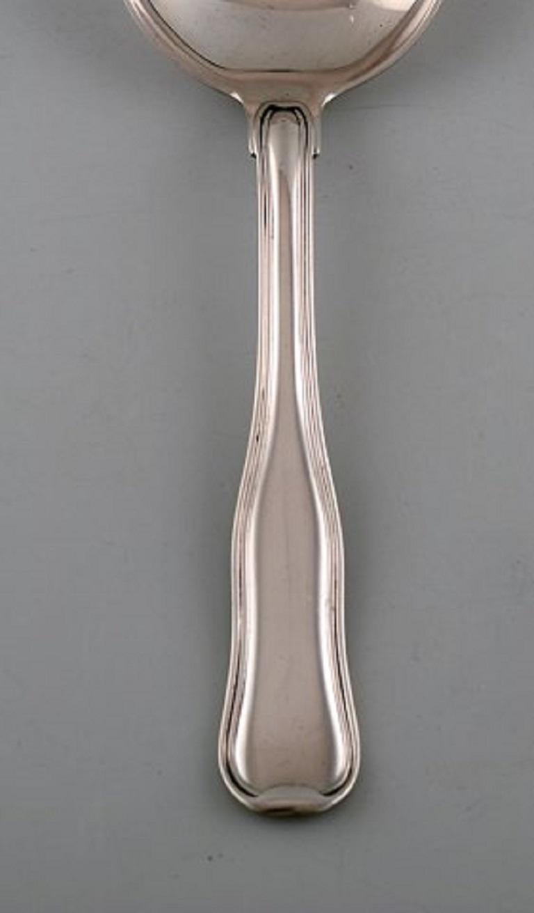 Georg Jensen Old Danish Cutlery, Set of Six Bouillon Spoons in Sterling Silver In Good Condition For Sale In Copenhagen, DK