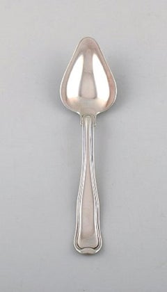Georg Jensen Old Danish Cutlery, Set of Six Grape Fruit Spoons, Sterling Silver