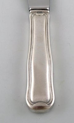 Georg Jensen Old Danish Dinner Knife in Sterling Silver, 5 Pcs