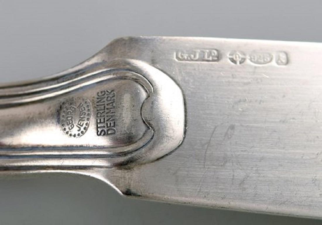 Georg Jensen Altes dänisches Fischbesteck aus Sterlingsilber. Set für vier Personen (Dänisch) im Angebot