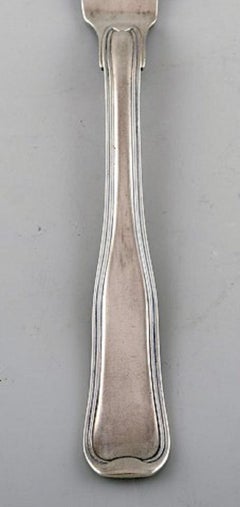 Georg Jensen Old Danish Fish Knife in Sterling Silver, Two Pieces
