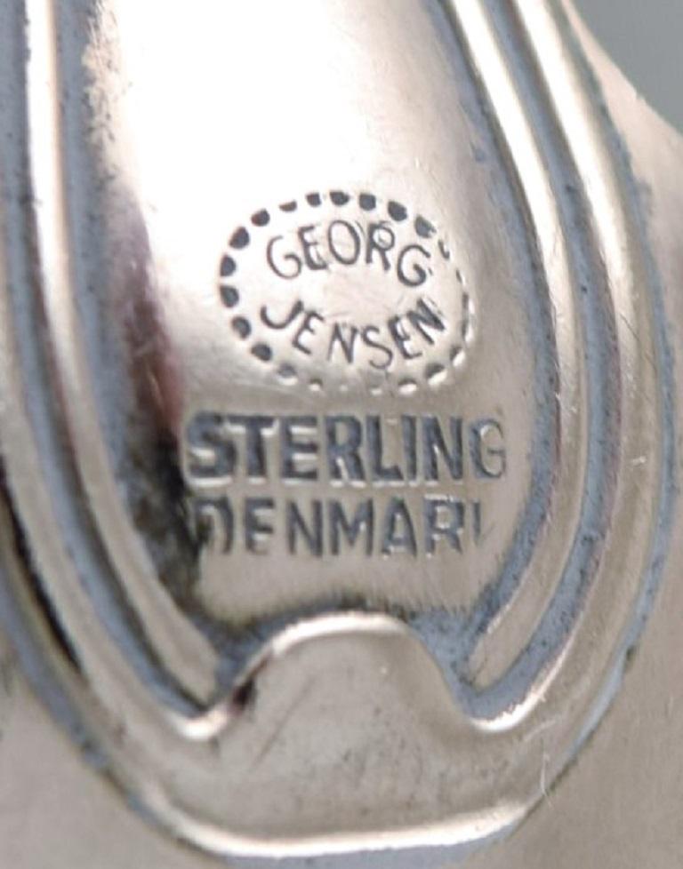 20th Century Georg Jensen Old Danish Lunch Cutlery in Sterling Silver