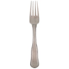 Georg Jensen Old Danish Lunch Fork in Sterling Silver and Stainless Steel, 3 Pcs