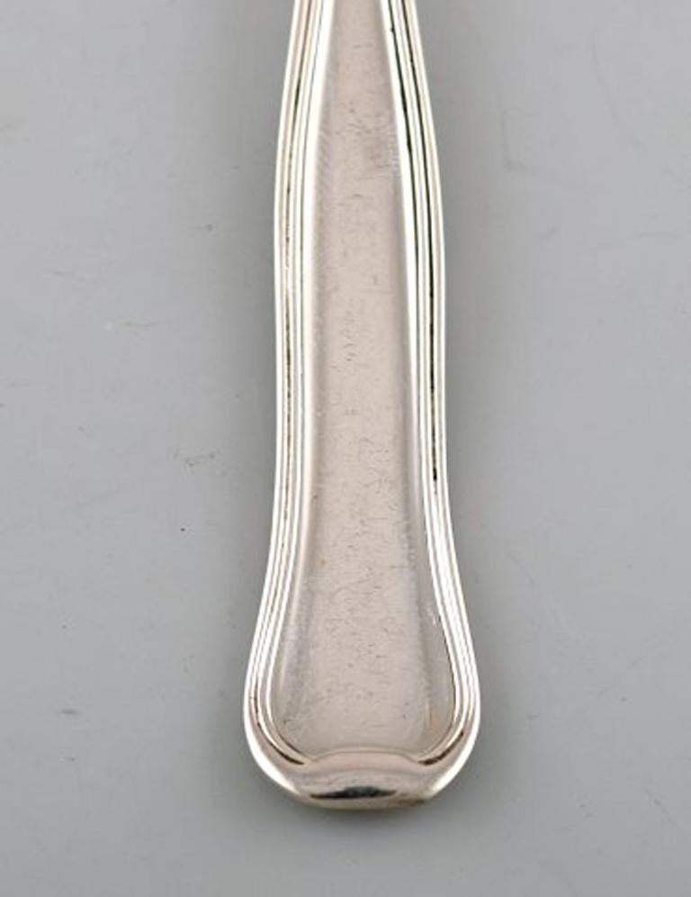 Scandinavian Modern Georg Jensen Old Danish Meat Fork in Sterling Silver For Sale