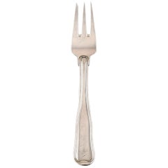 Georg Jensen Old Danish Pastry Fork in Sterling Silver, Three Pieces