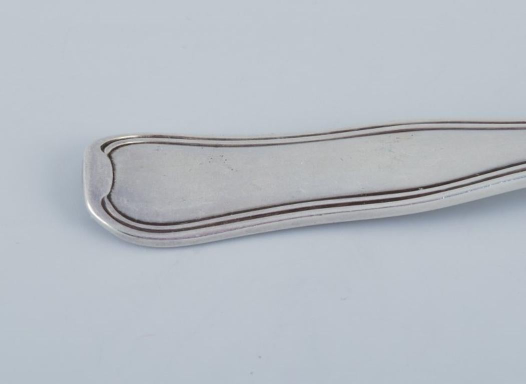 Georg Jensen Old Danish, set di sei forchette da pranzo in argento sterling. In condizioni ottime in vendita a Copenhagen, DK