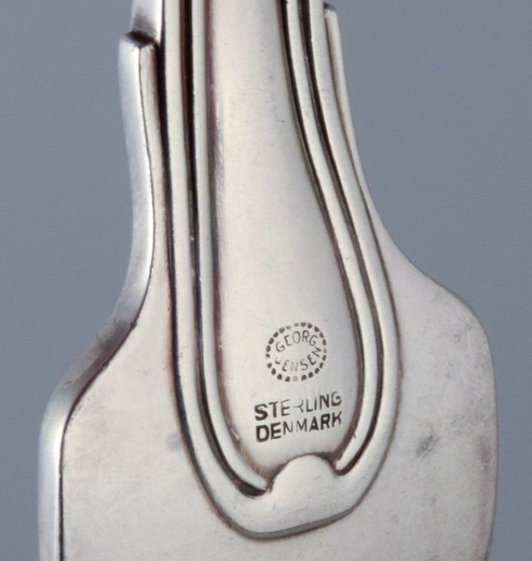 XX secolo Georg Jensen Old Danish, set di sei forchette da pranzo in argento sterling. in vendita