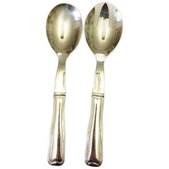 Georg Jensen Old Danish Sterling Silver Salad Set Spoon and Fork #133
