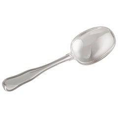 Georg Jensen Altes Dänisches Sterling Silber Servierlöffel Klein 115