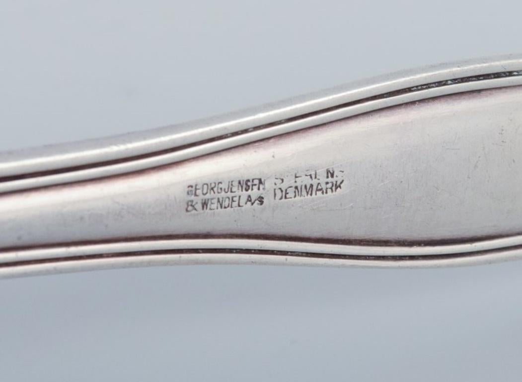 Mid-20th Century Georg Jensen Old Danish, sugar spoon in sterling silver. Stamped with 1945-1951  For Sale