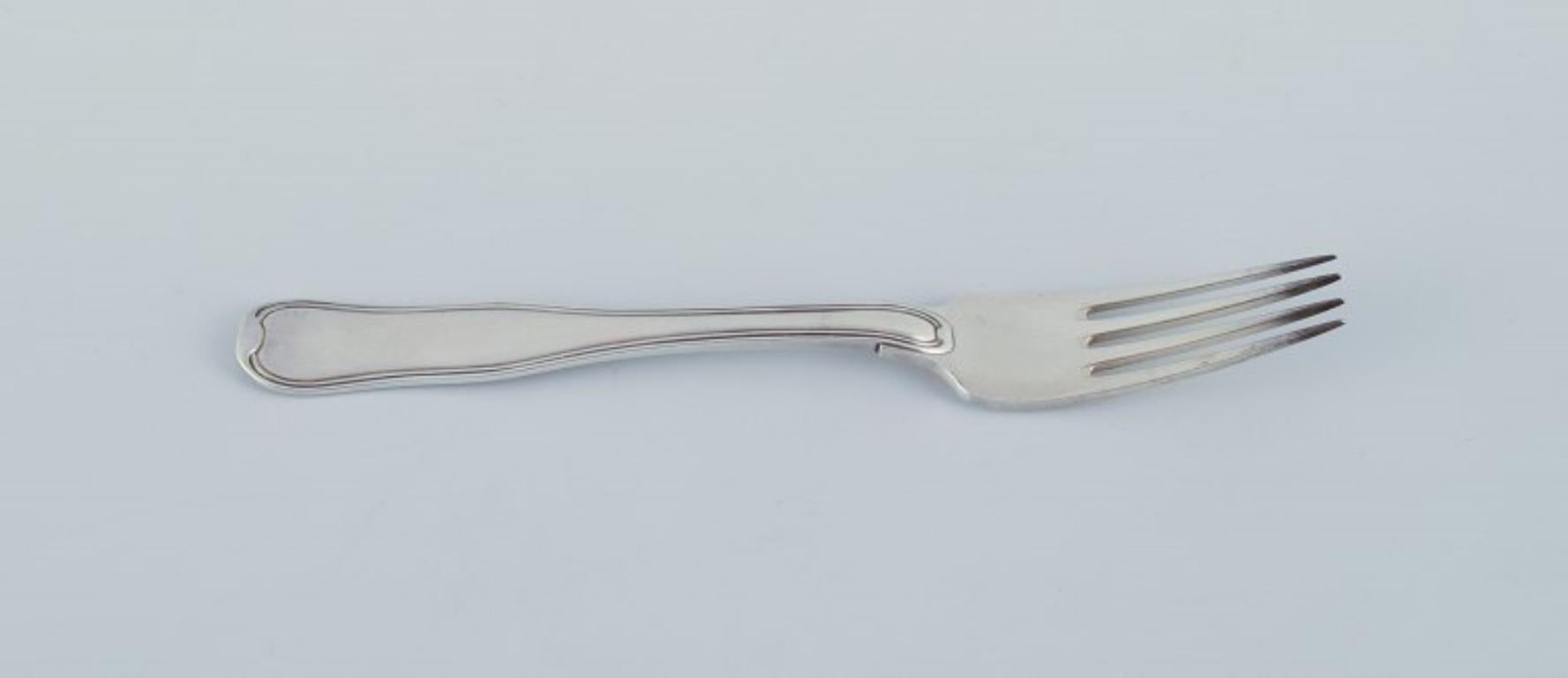 Georg Jensen Old Danish, two dinner forks in sterling silver.  In Excellent Condition For Sale In Copenhagen, DK