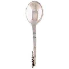 Vintage Georg Jensen Ornamental Sterling Silver Nr. 41, Marmalade Spoon