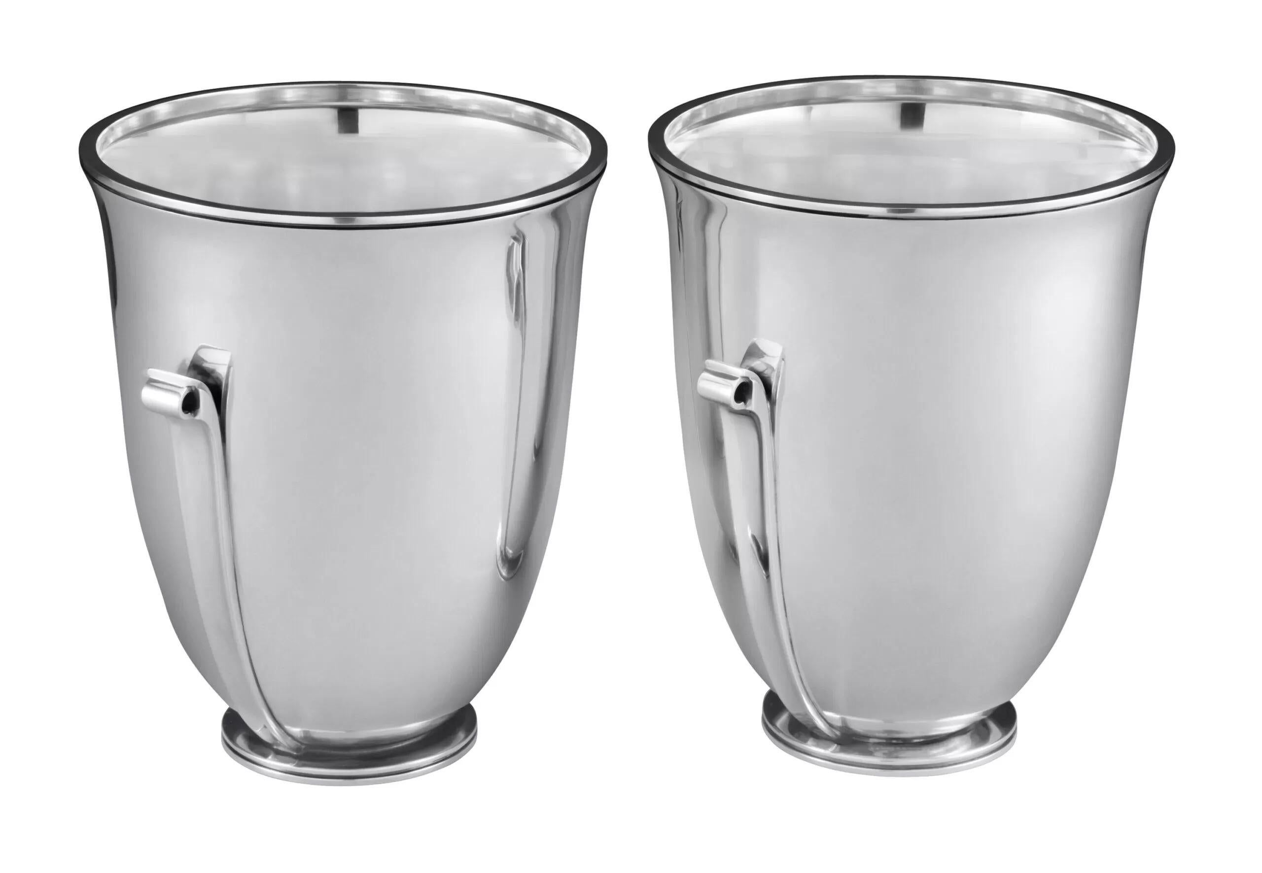 Georg Jensen Pareja de enfriadores de vino Art Déco de plata de ley 725B Hecho a mano en venta