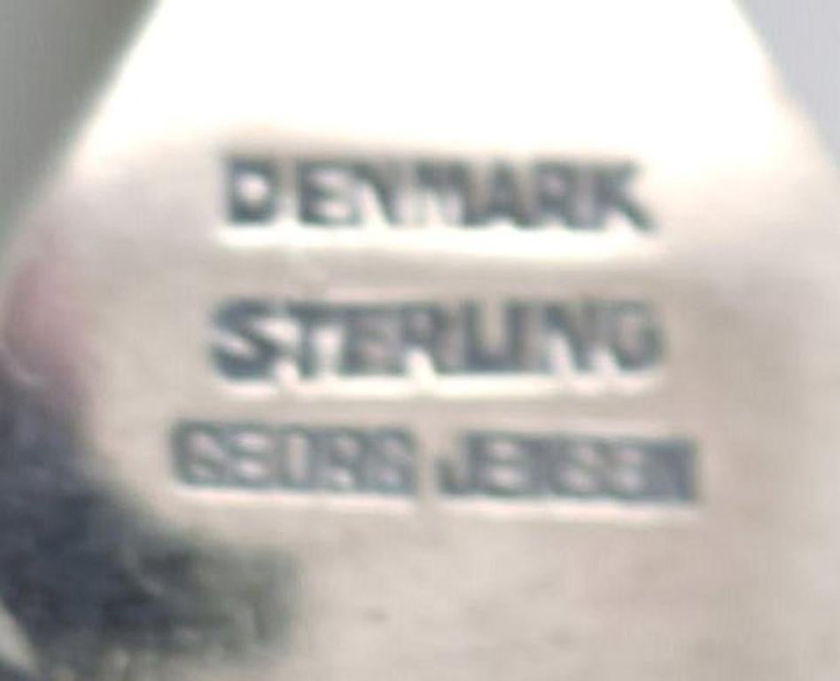 Danish Georg Jensen Parallel Cold Meat Fork in Sterling Silver