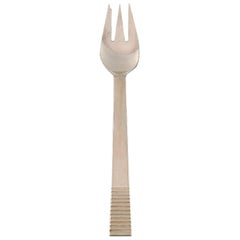 Georg Jensen Parallel, Pastry Fork in Sterling Silver, 1945-1951, 5 Pieces