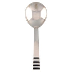Georg Jensen, Parallel / Relief Jam Spoon in Sterling Silver, Dated 1933-44