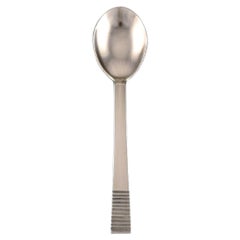 Georg Jensen Parallel / Relief, Soup Spoon in Sterling Silver, Dated 1931