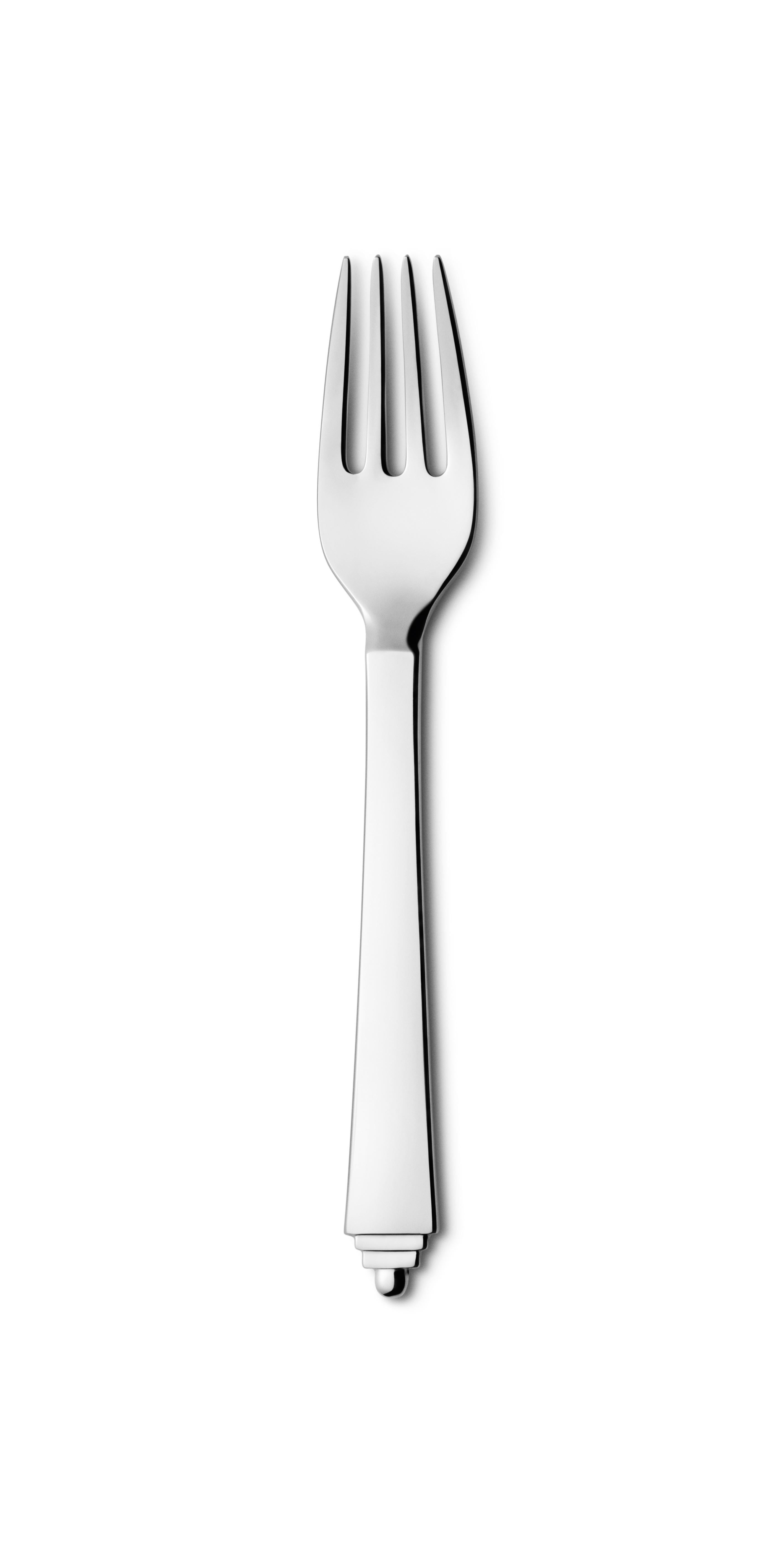Stainless steel mirror finish three-piece cutlery set for children with a knife, fork and spoon.