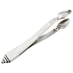 Georg Jensen Pyramid 830 Silver Sugar Tongs from 1920s