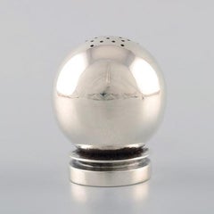 Georg Jensen "Pyramid" Art Deco Salt and Pepper Set in Sterling Silver
