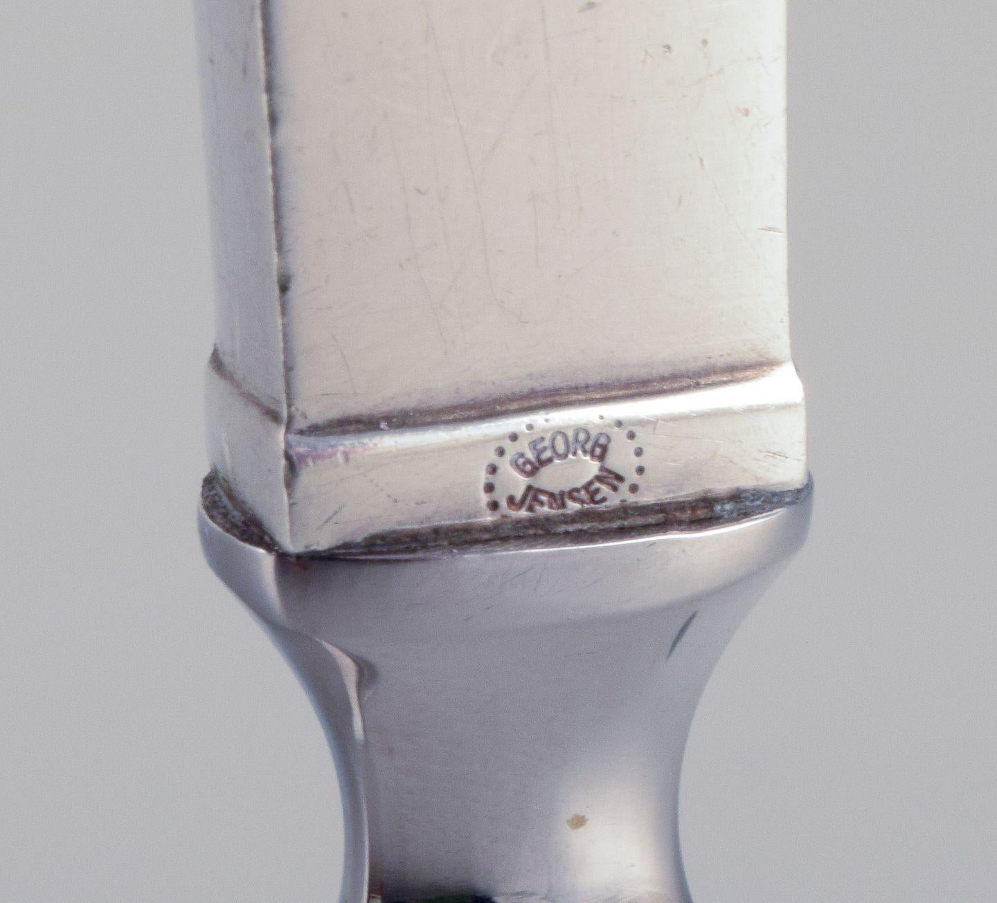 Argento 925 Piramide di Georg Jensen. Apribottiglie in argento e acciaio inossidabile. in vendita