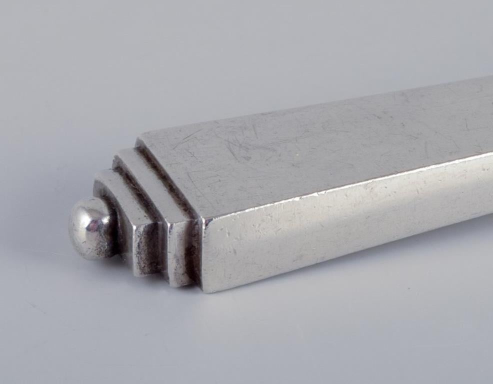 Georg Jensen Pyramide. Schnitzgabel aus Sterlingsilber. Art-Déco-Stil. (Art déco) im Angebot