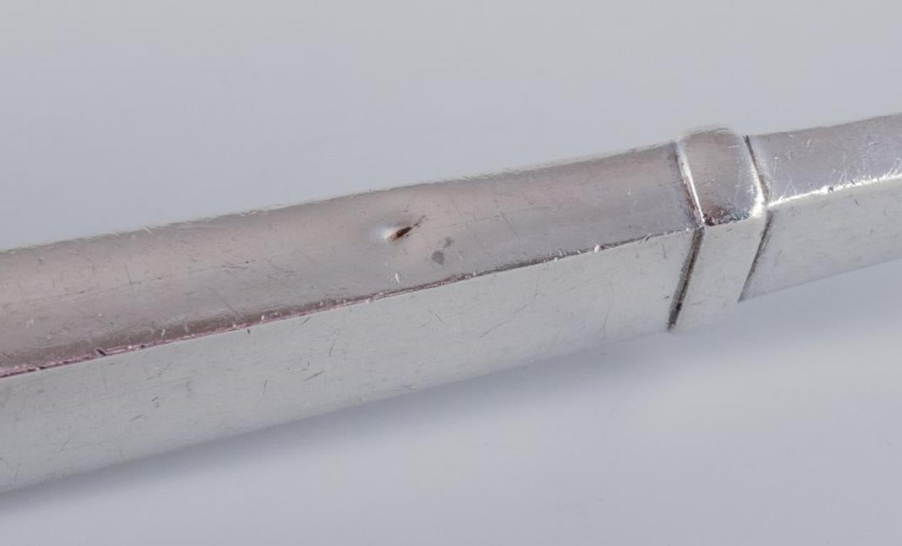 Georg Jensen Pyramide. Schnitzgabel aus Sterlingsilber. Art-Déco-Stil. (Dänisch) im Angebot