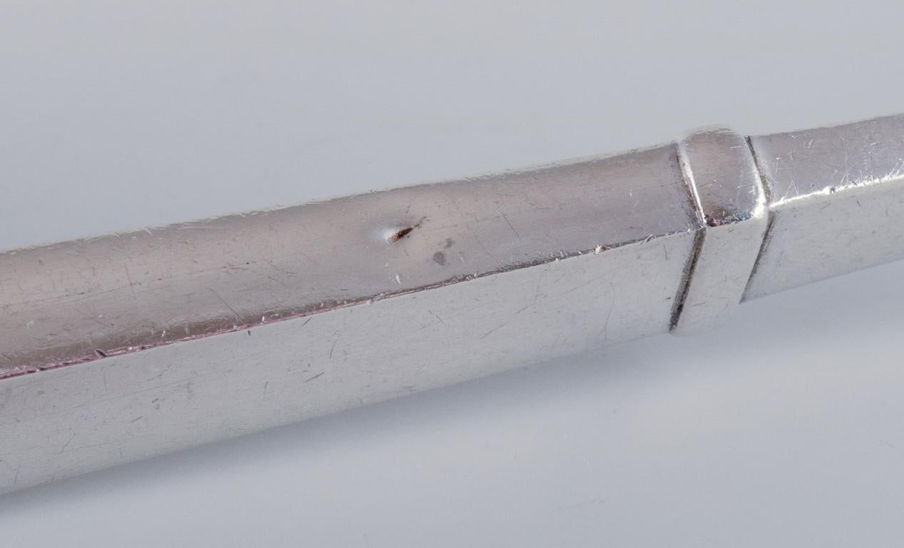 Danish Georg Jensen Pyramid. Carving fork in sterling silver. For Sale