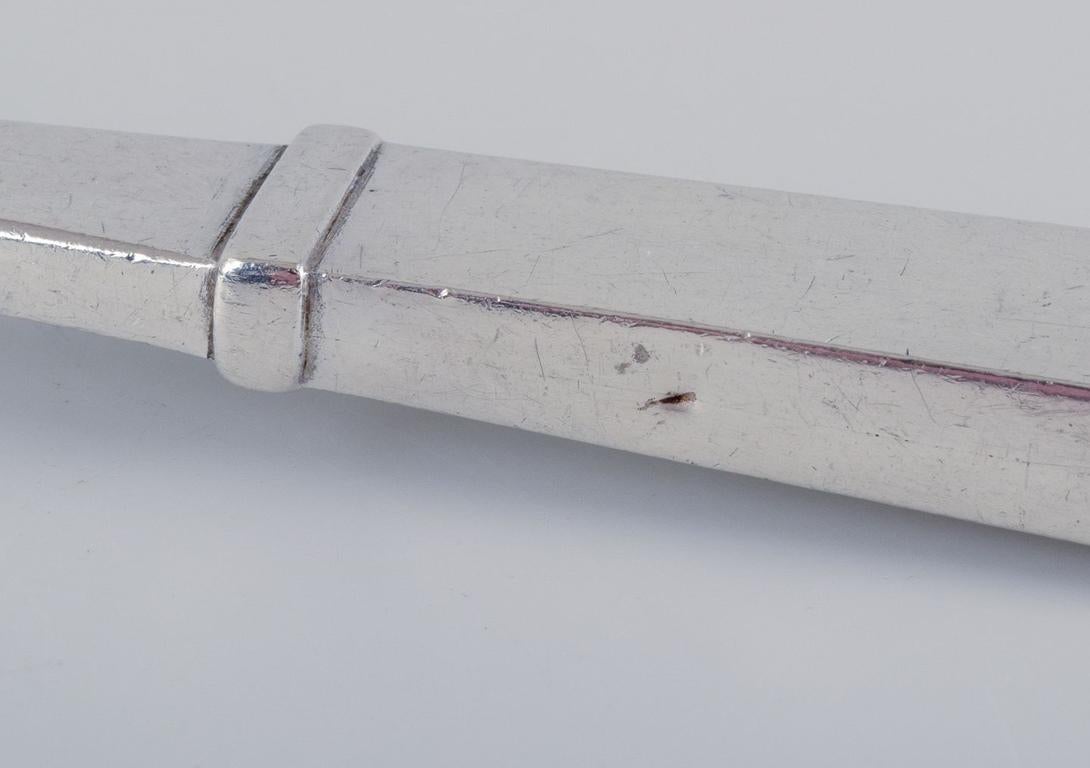 Sterling Silver Georg Jensen Pyramid. Carving fork in sterling silver. For Sale