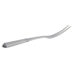 Georg Jensen Pyramid. Carving fork in sterling silver.