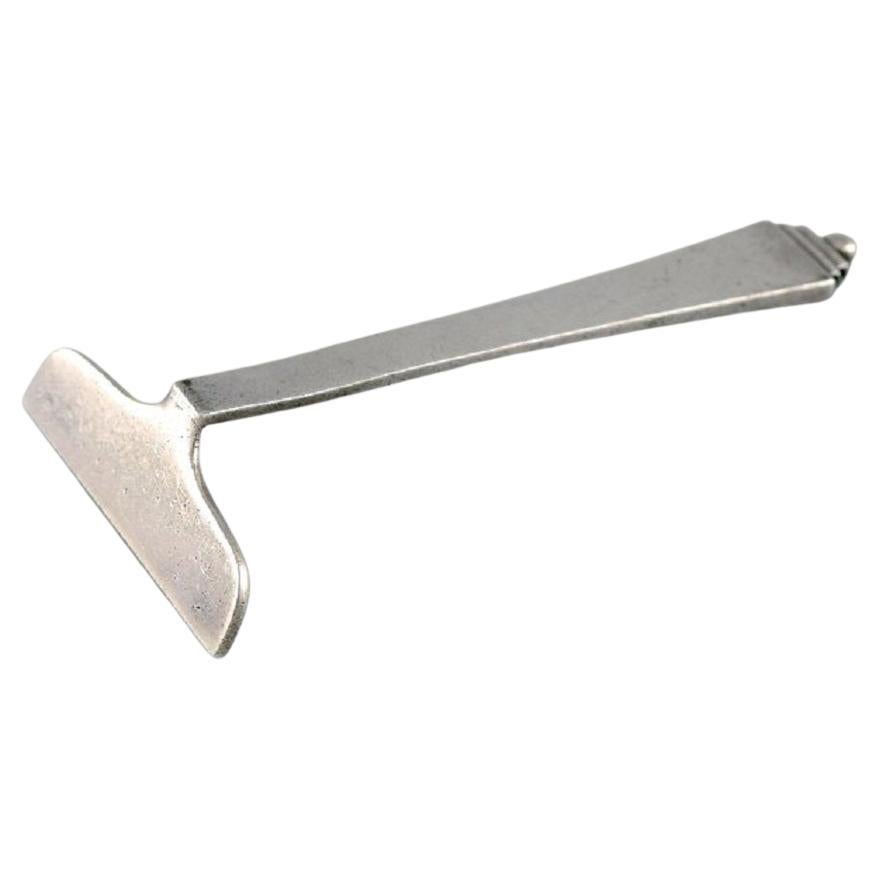 Pulsador infantil piramidal Georg Jensen de plata de ley