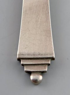 Georg Jensen Pyramid Coffee Spoon/Mocha Spoon, Sterling Silver, 15 Pcs