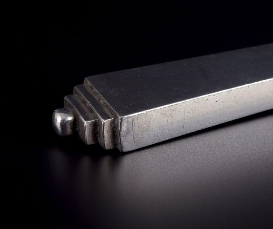 Art Déco Piramide di Georg Jensen. Servizio completo per sei persone in argento sterling. in vendita