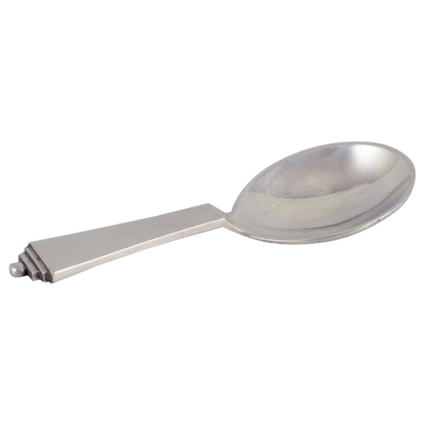Georg Jensen Pyramid compote spoon in sterling silver. 1915-1932 hallmark.