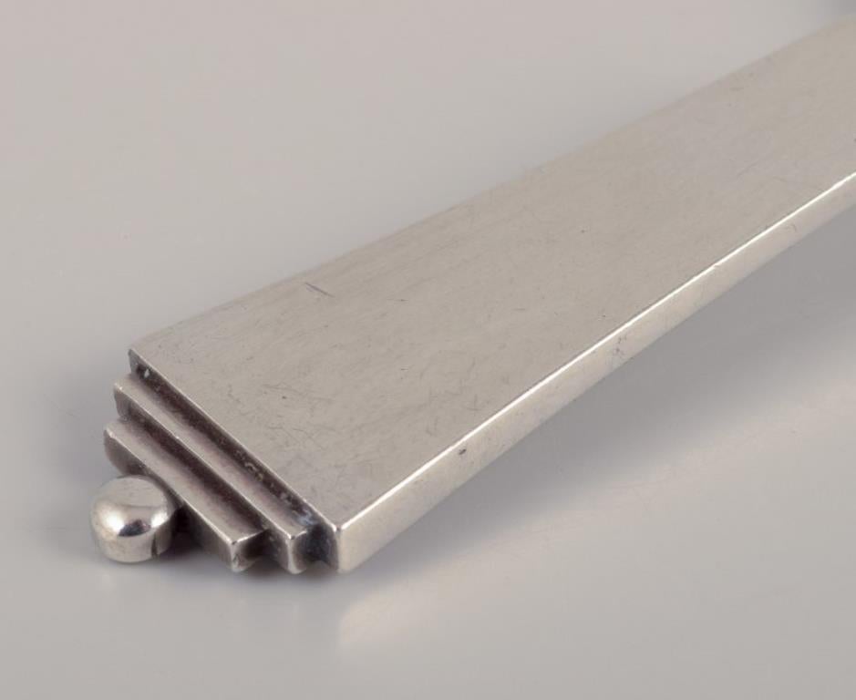Pirámide Georg Jensen. Cuchara compota de plata de ley. Art Decó en venta