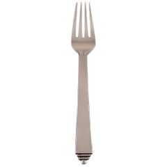 Georg Jensen "Pyramid" Dinner Fork, Four Pieces in Stock Georg Jensen "Pyramid" Dinner Fork, Four Pieces in Stock