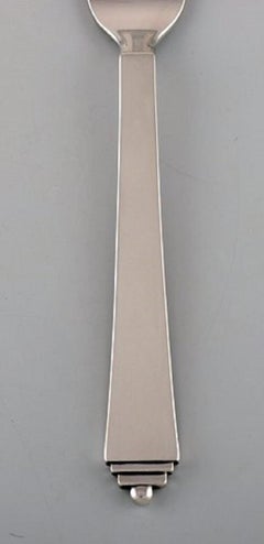 Georg Jensen Pyramid Dinner Fork in Sterling Silver, Dated 1933-1944