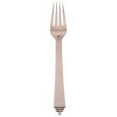 Georg Jensen Pyramid Dinner Fork in Sterling Silver