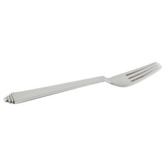Georg Jensen Pyramidenförmige Tafelgabel aus Sterlingsilber.