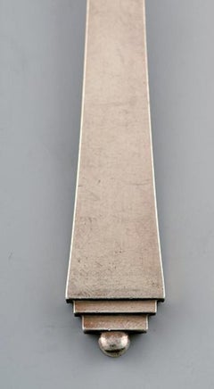 Georg Jensen Pyramid Dinner Fork, Sterling Silver, 2 Pieces in Stock