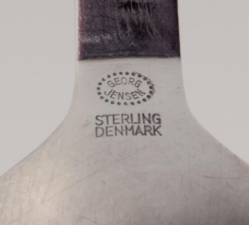 Danese Piramide di Georg Jensen. Cucchiaio da pranzo in argento sterling. in vendita