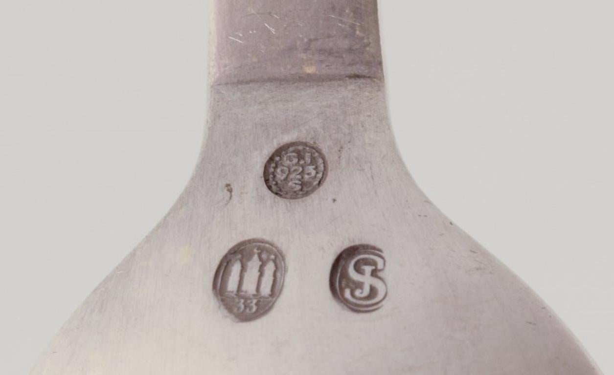 Piramide di Georg Jensen. Cinque cucchiaini in argento sterling. In condizioni ottime in vendita a Copenhagen, DK