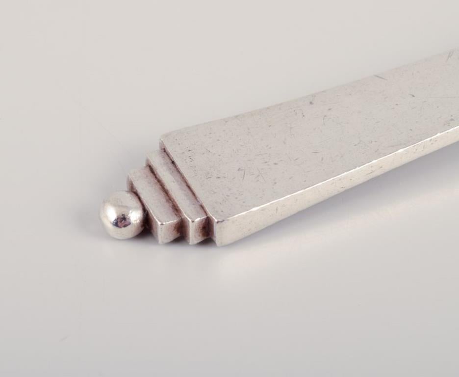 Danese Piramide di Georg Jensen. Quattro forchette da pranzo in argento sterling. 1933-1944. in vendita