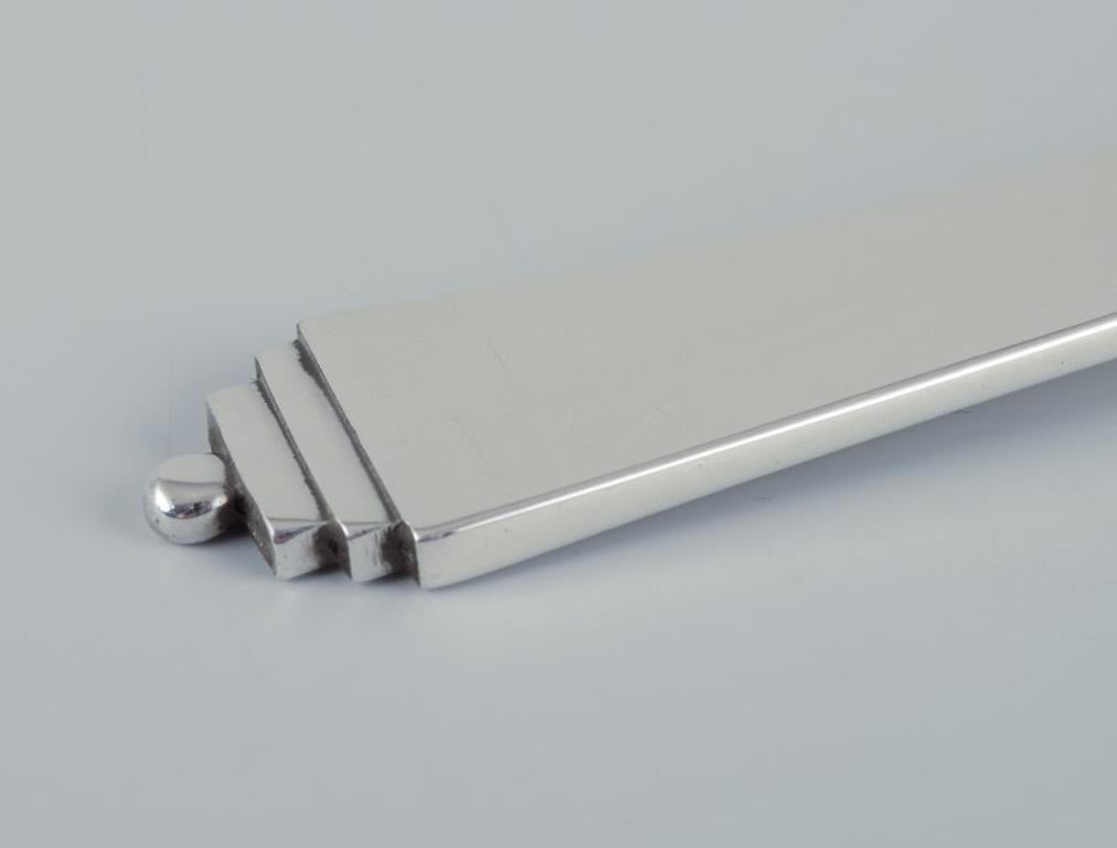 Art Déco Piramide di Georg Jensen. Cucchiaio grande in argento sterling. 1933-1944 in vendita