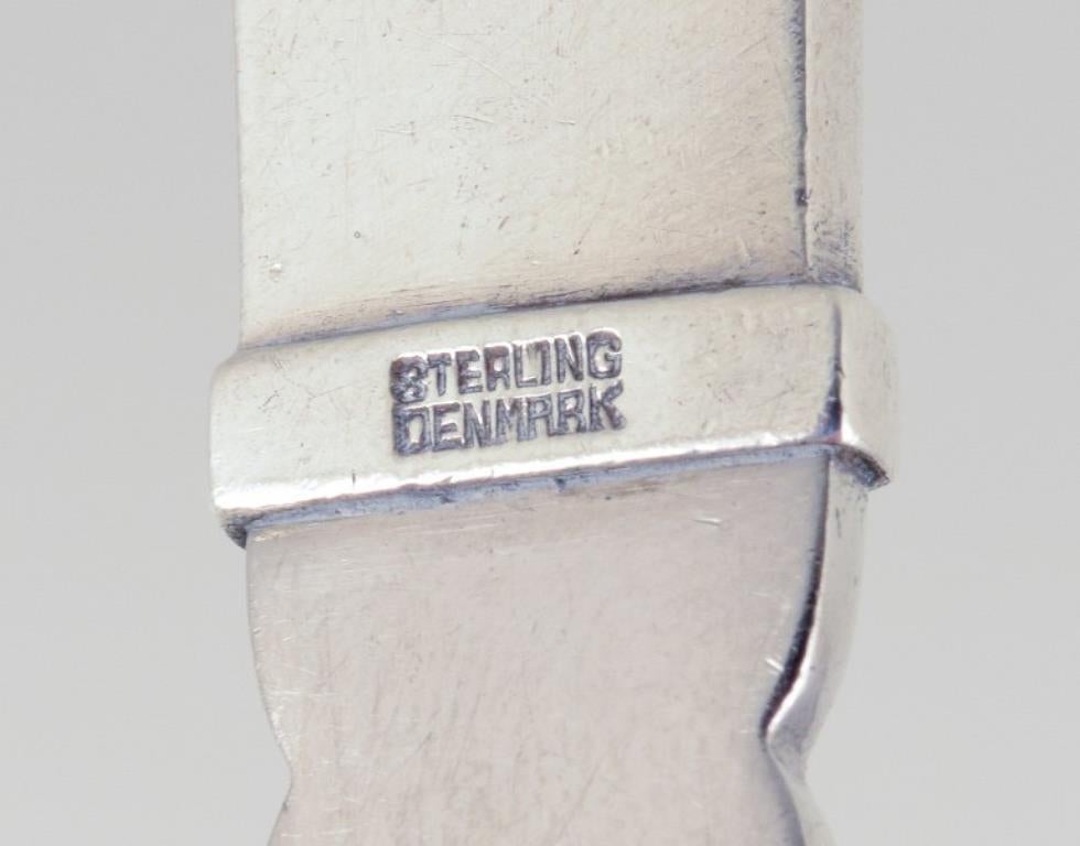 Piramide di Georg Jensen. Set da insalata in argento sterling e acciaio inossidabile. in vendita 1