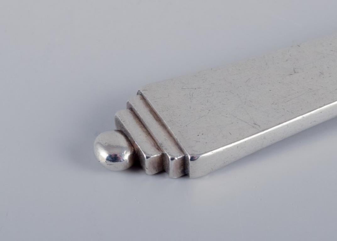 Georg Jensen Pyramide. Saucenlöffel aus Sterlingsilber.  Art-Déco-Stil. (Dänisch) im Angebot